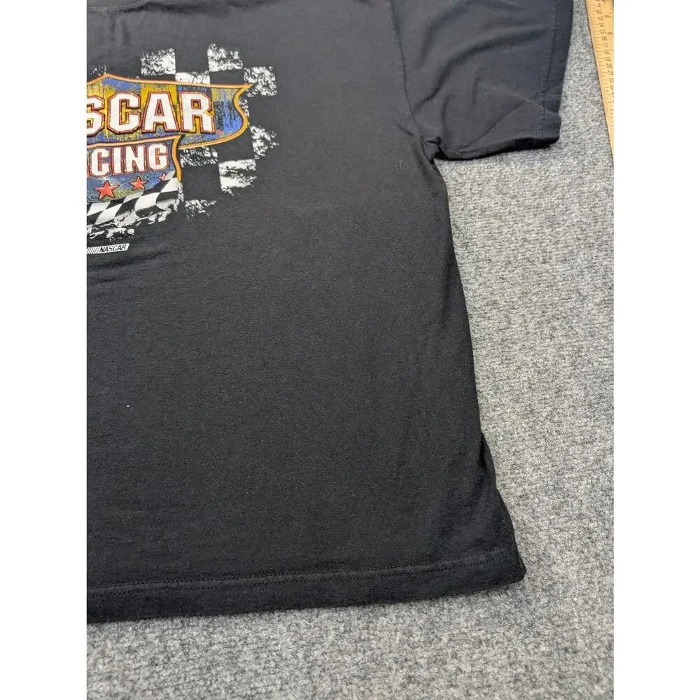 NASCAR‎ Racing Shirt Mens 2XL Black Auto Racing Short Sleeve Tee Crewneck